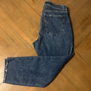 Old Navy Distressed Boyfriend Mid Rise Jeans Sz 12